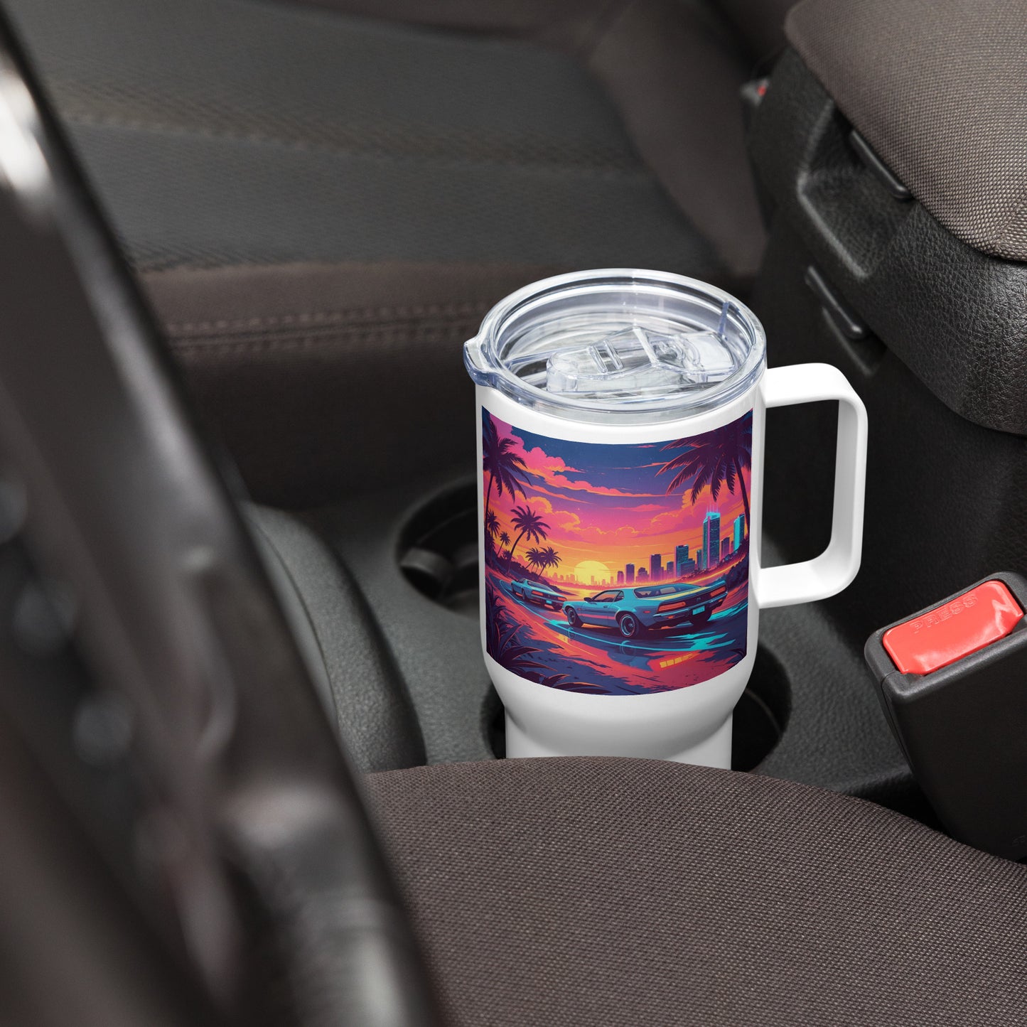 Reisebecher mit Retrofolks Prints für unterwegs