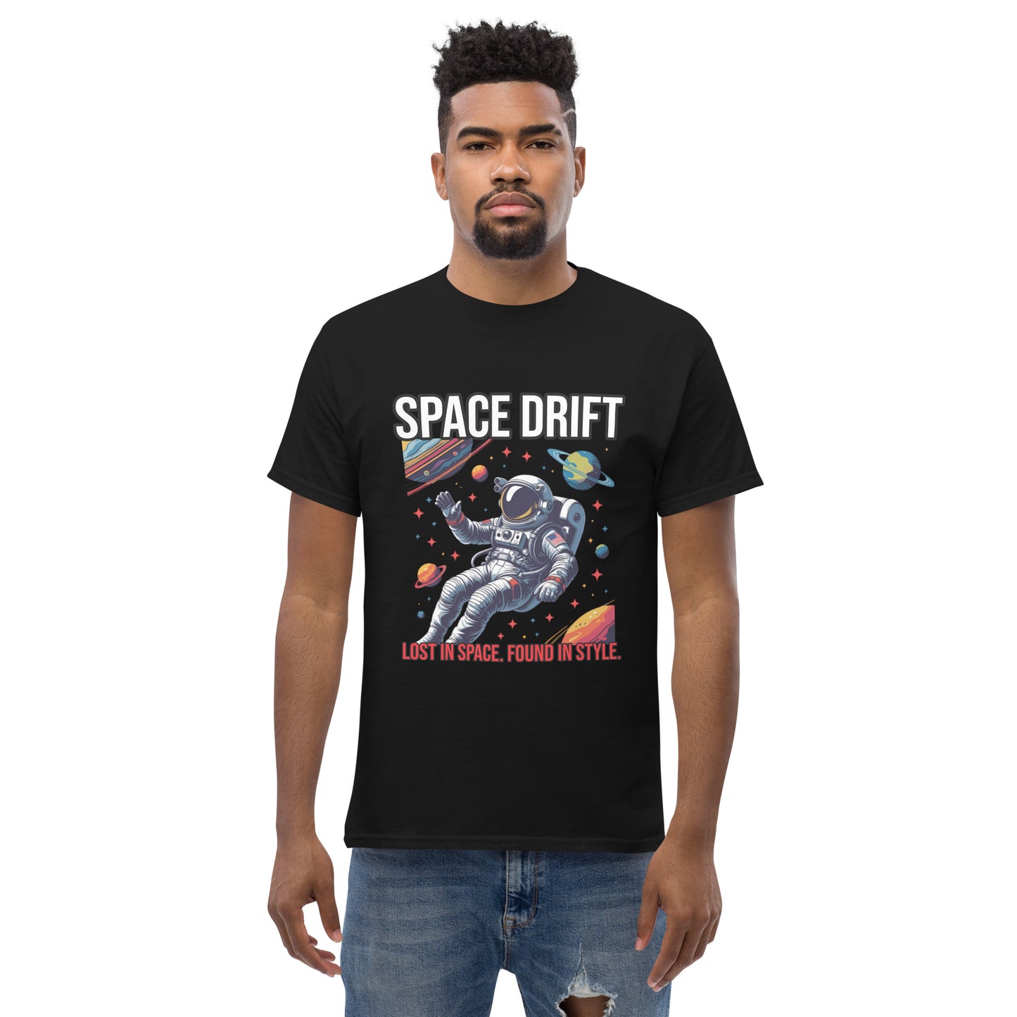 Futuristisches Sci-Fi T-Shirt mit Retrofolks Design