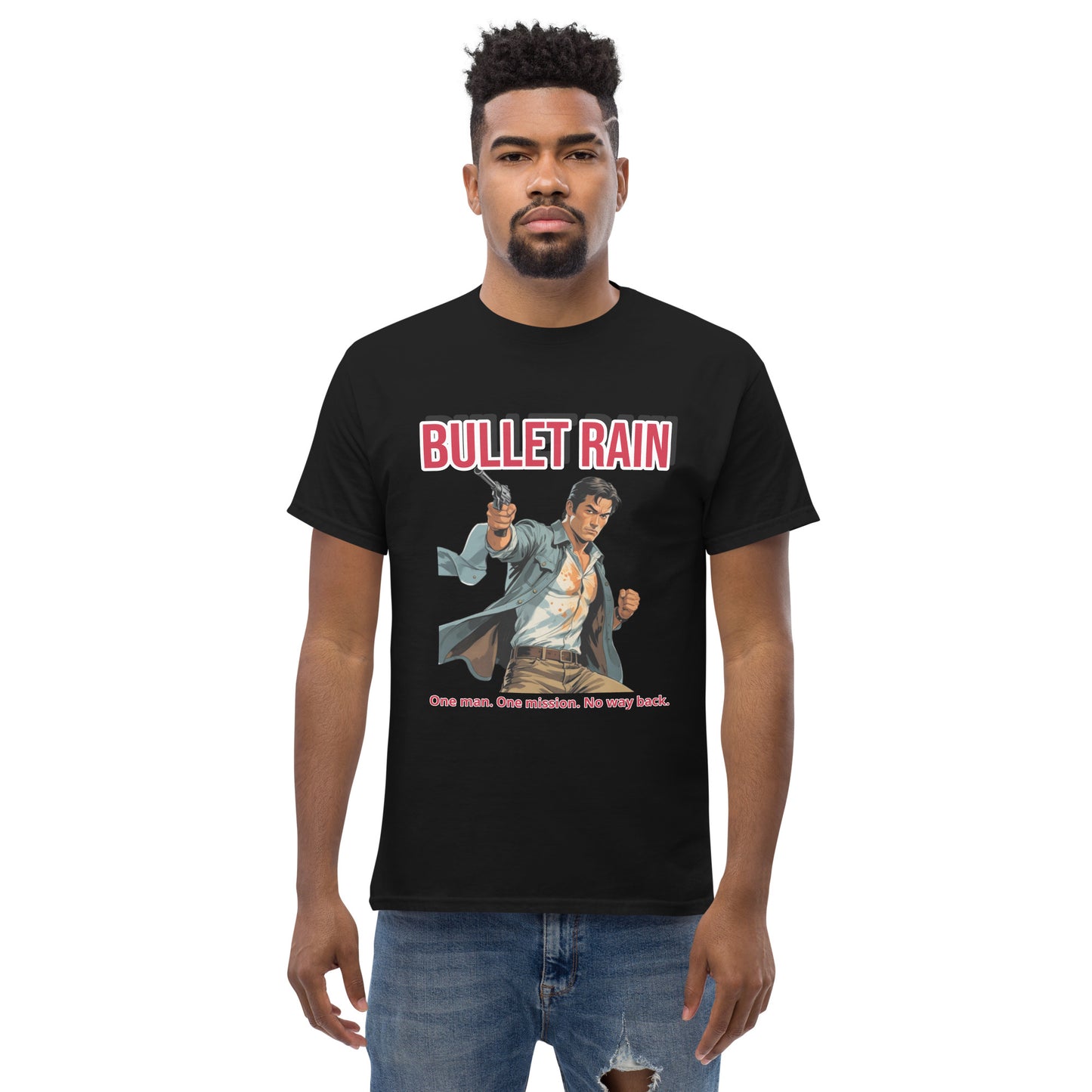 Bloodshed Style T-Shirt inspiriert von Action- und Horrorfilmen