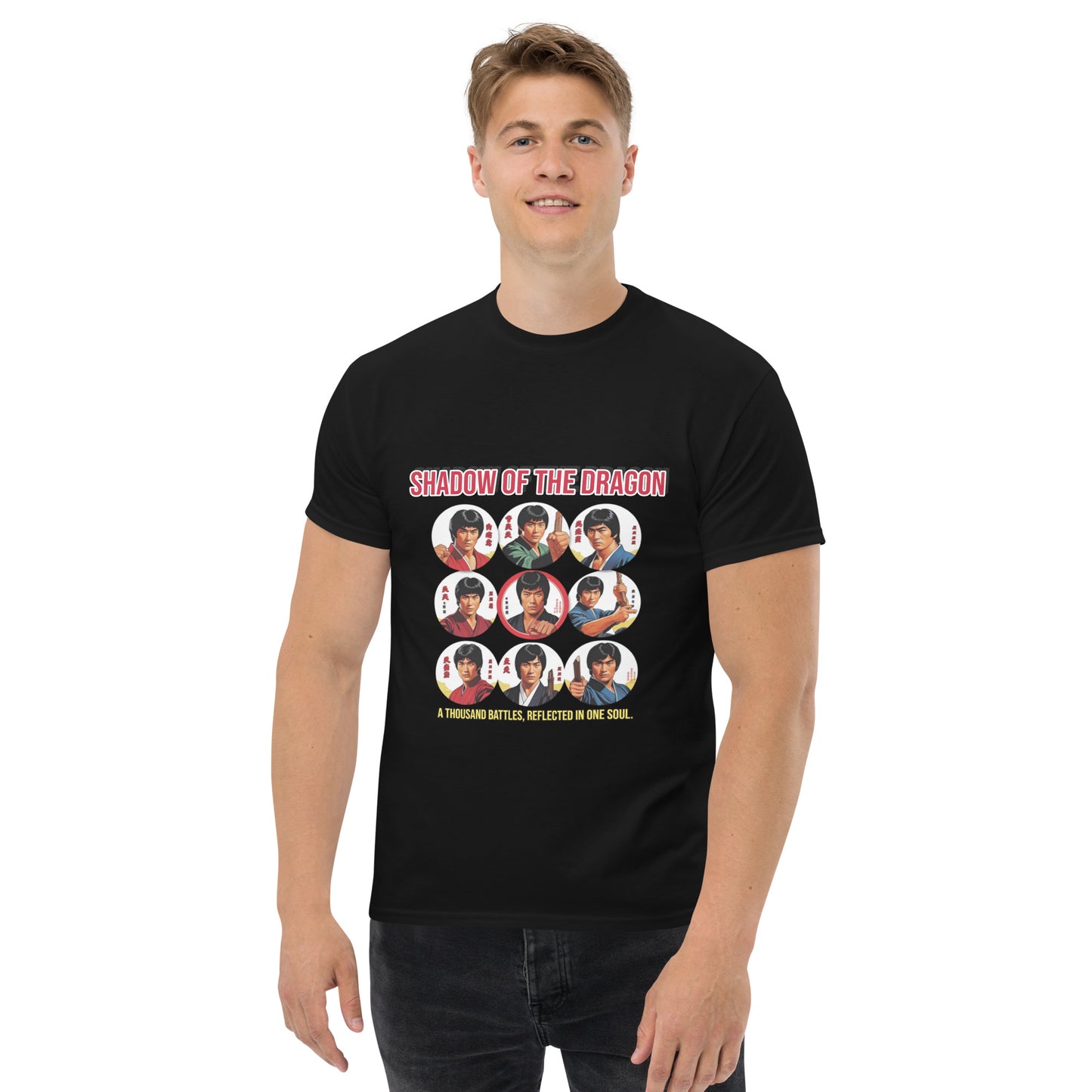 Kung-Fu Style T-Shirt mit klassischem Design