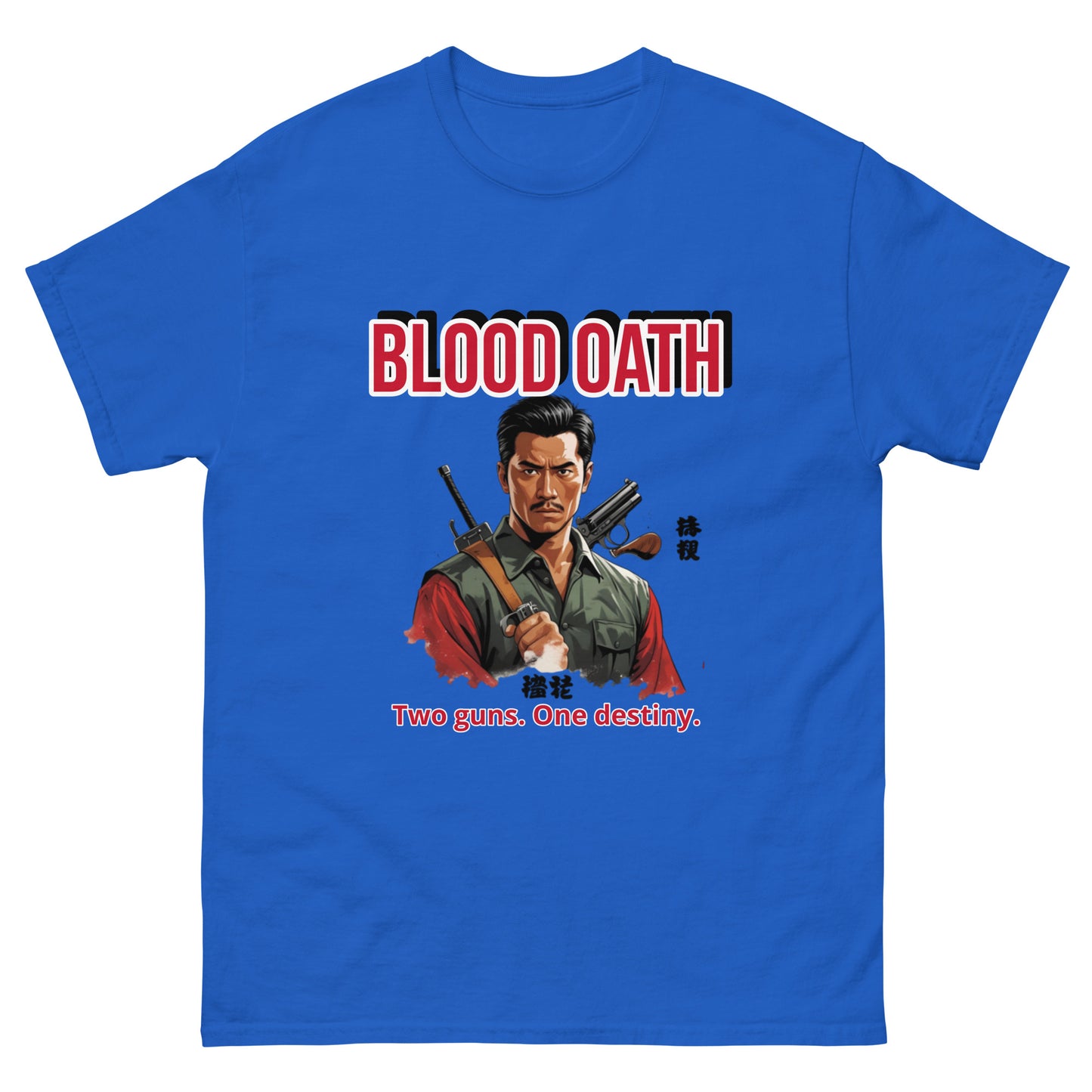 Bloodshed Style T-Shirt inspiriert von Action- und Horrorfilmen