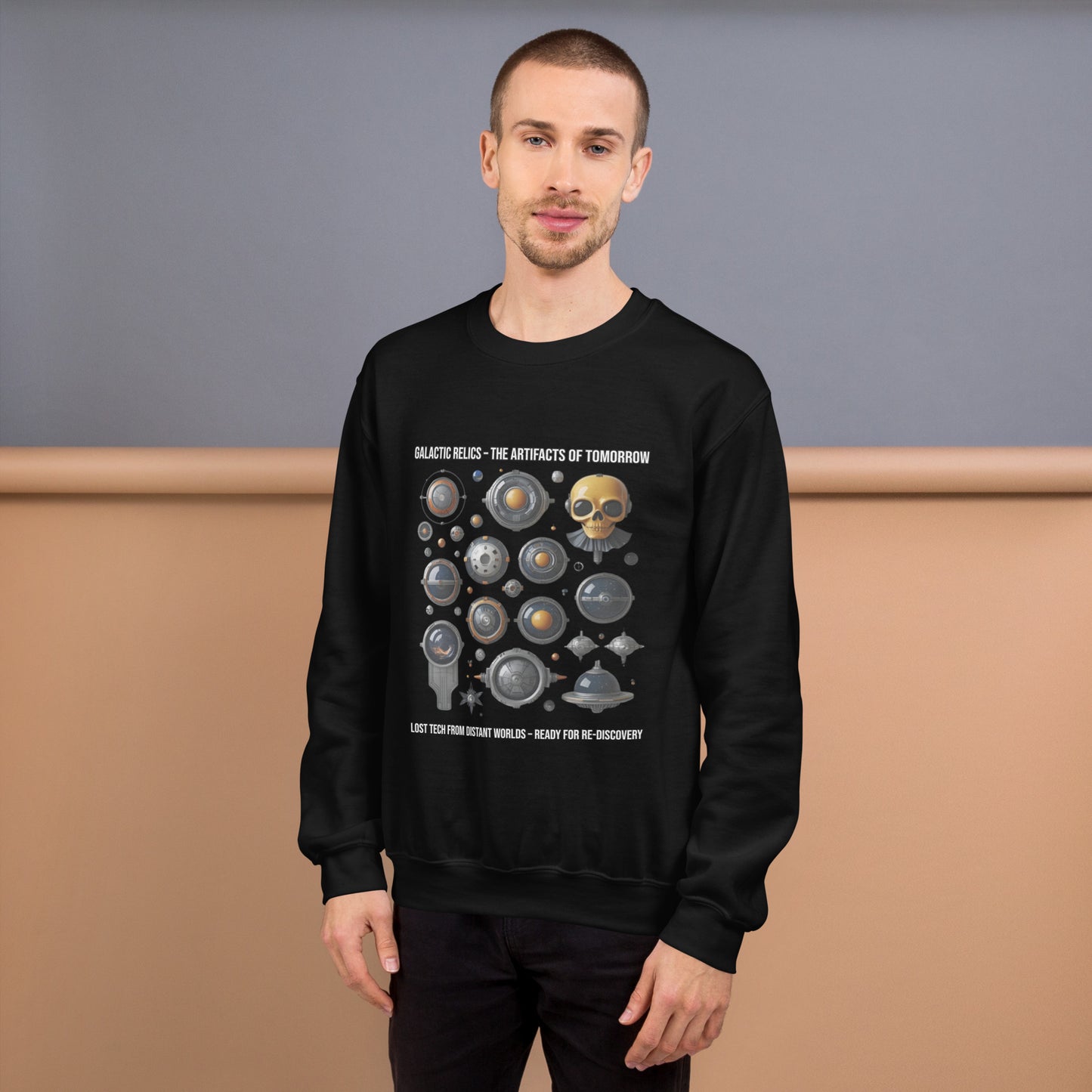 Space Age Sweater mit futuristischem Look