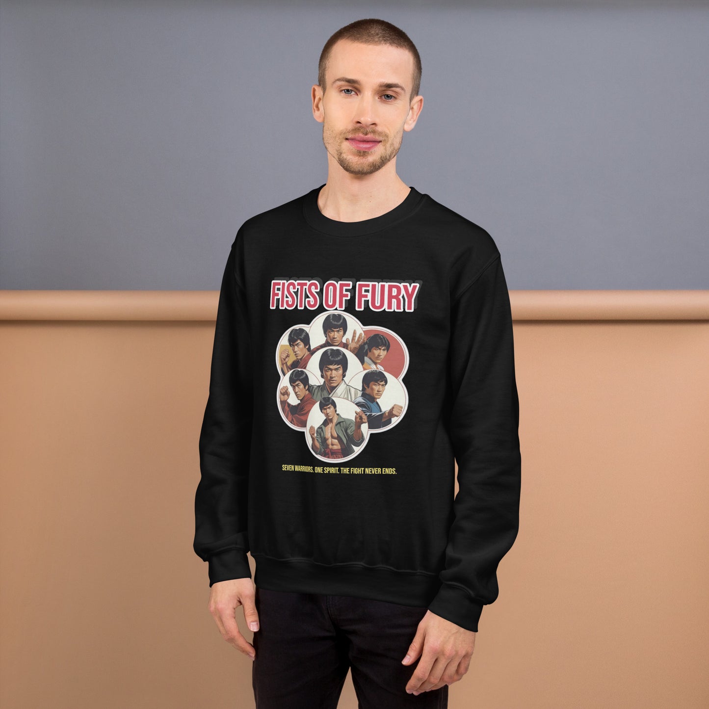 Kung-Fu Style Sweater mit klassischem Design