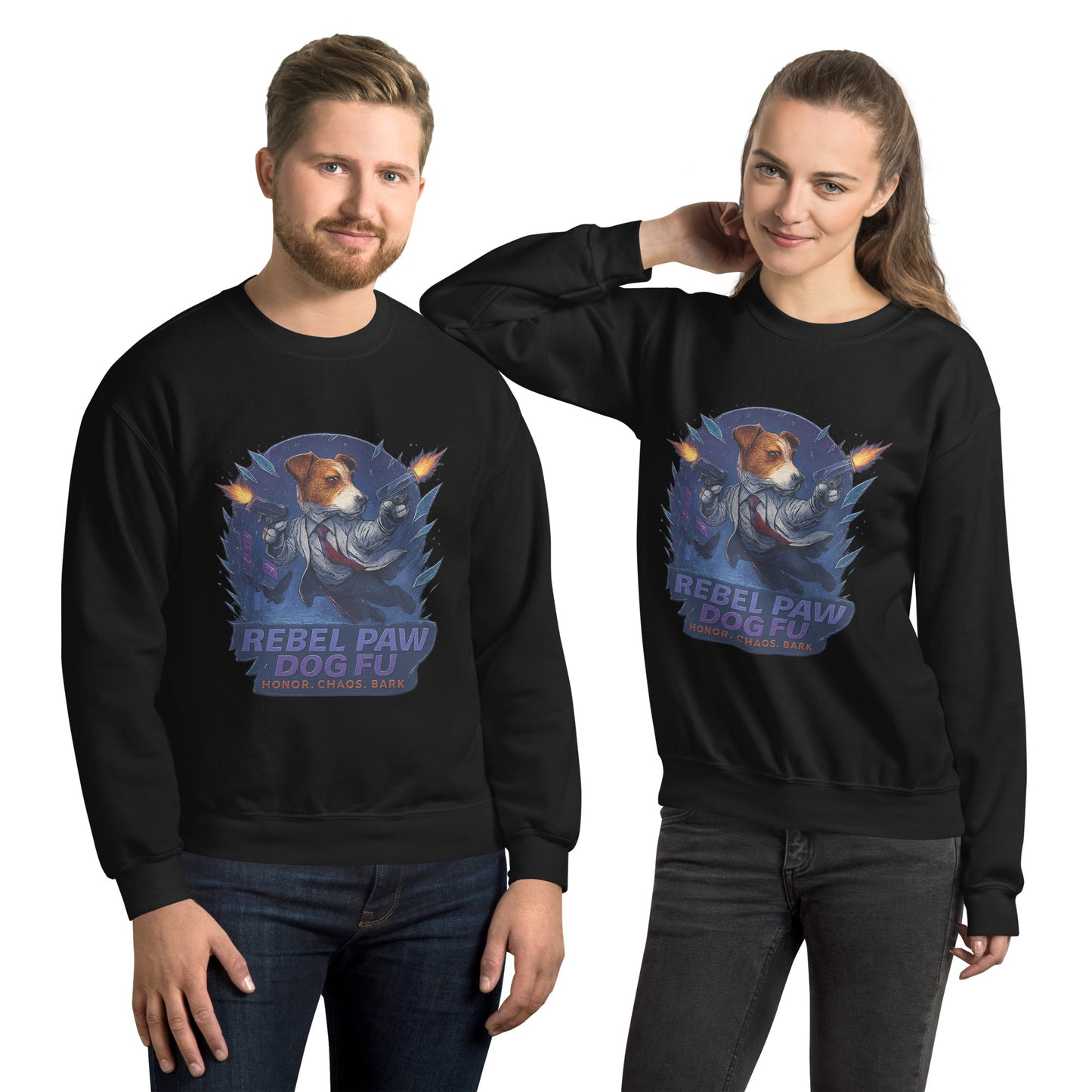 Animal Action Classics Sweater mit Retro-Actionhelden