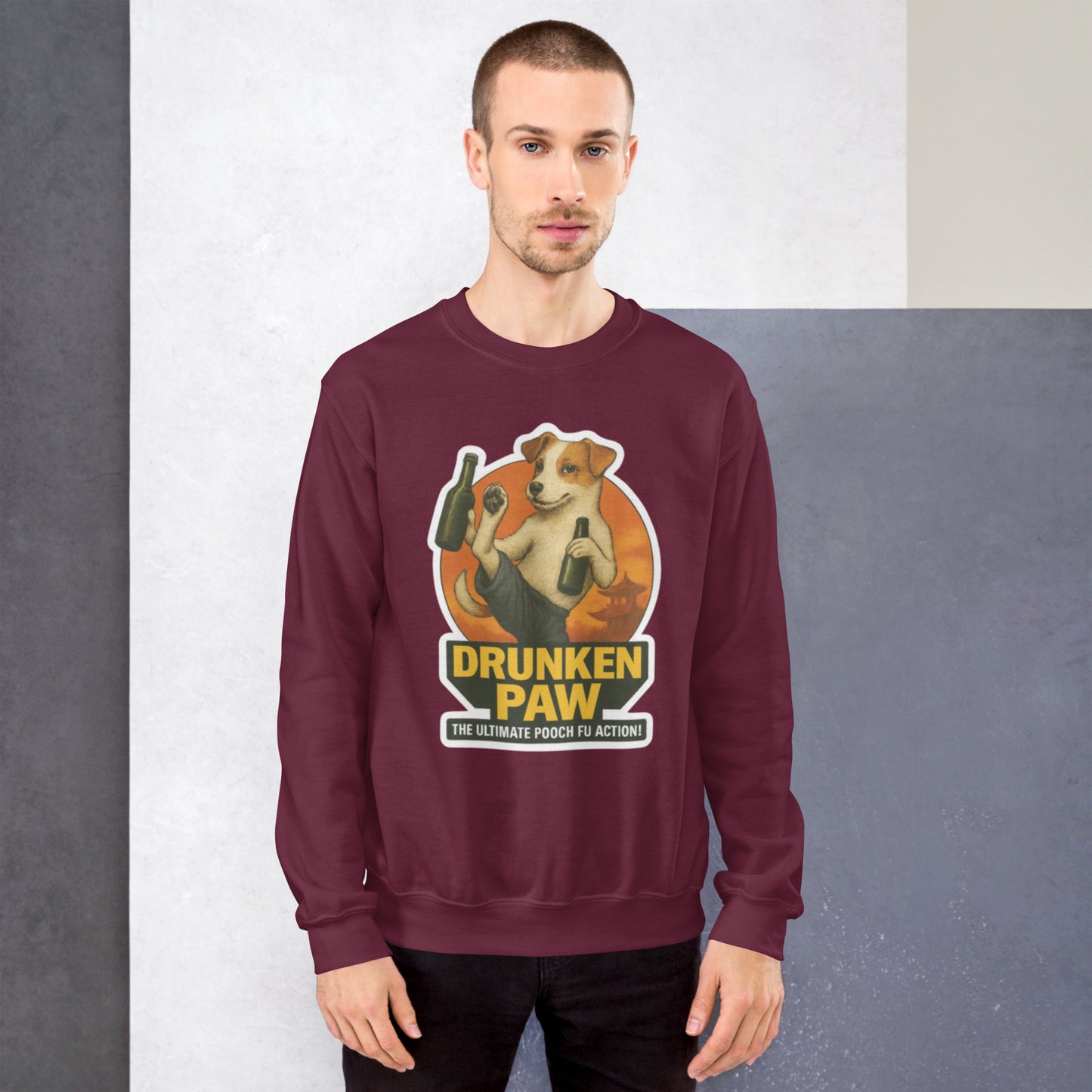 Kung-Fur Cinema Style Sweater inspiriert von Kung-Fu Filmplakaten