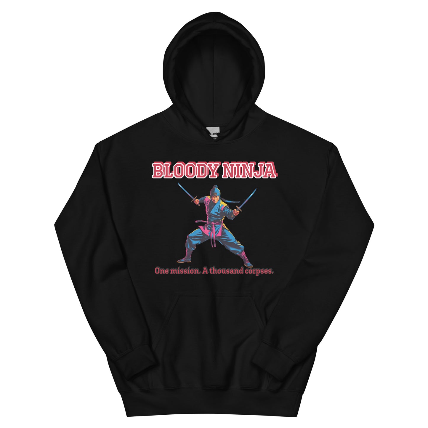 Ninja Style Hoodie mit Retrofolks Design