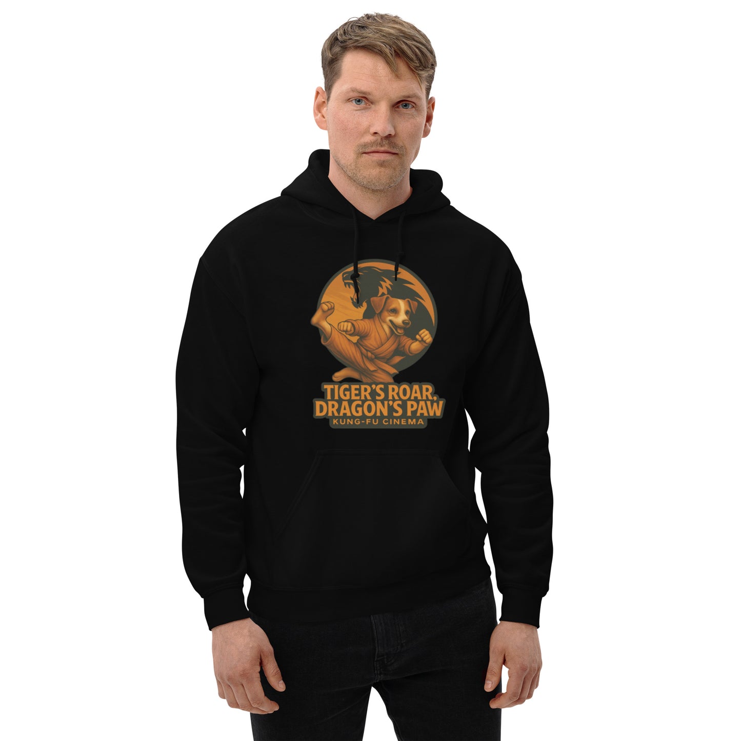 Kung-Fur Cinema Style Hoodie mit tierischen Kung-Fu Helden