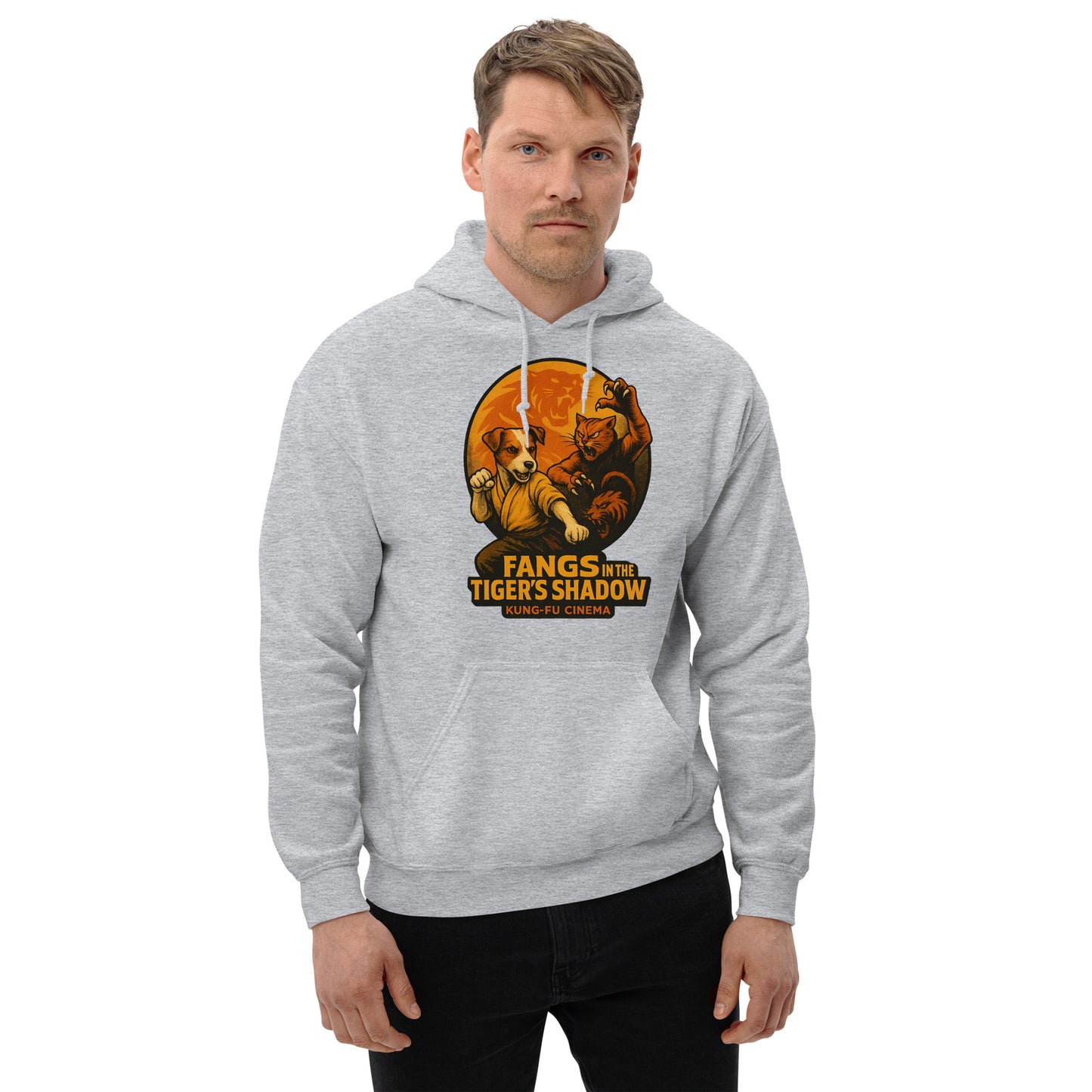Kung-Fur Cinema Style Hoodie mit tierischen Kung-Fu Helden