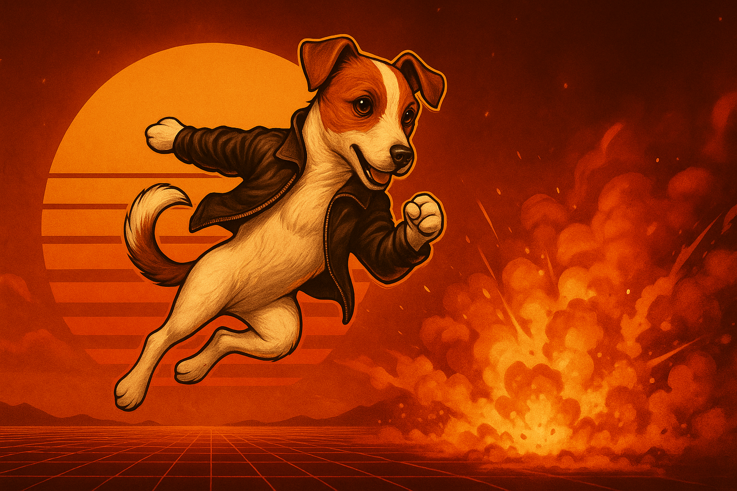 Barkie Chan Action Hoodies