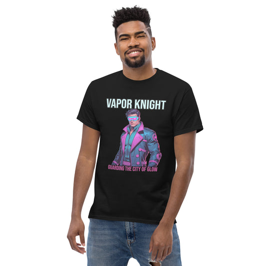 Synthwave T-Shirt mit Neonfarben und Retro-Motiven
