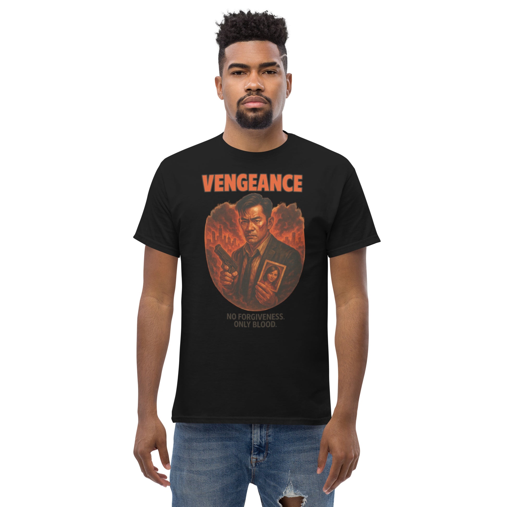 Bloodshed Style T-Shirt inspiriert von Action- und Horrorfilmen
