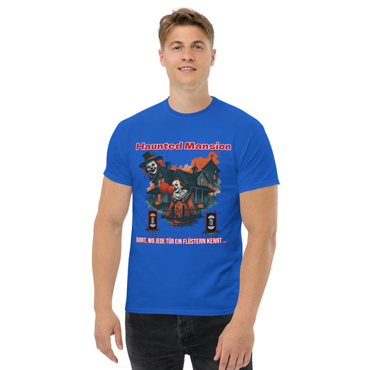 Retrofolks Sweater mit Spukhaus im düsteren Stil