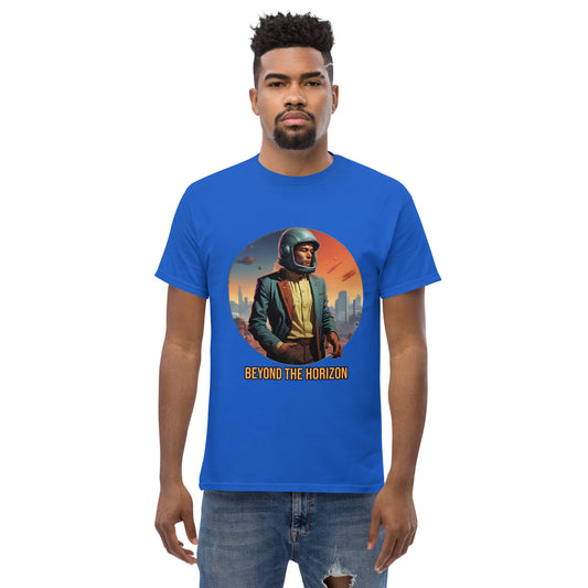 Futuristisches Sci-Fi T-Shirt mit Retrofolks Design
