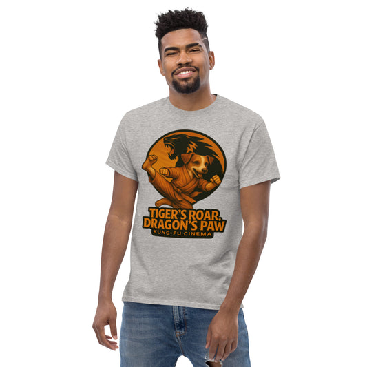 Kung-Fur Cinema Style T-Shirt mit tierischem Martial-Arts Design
