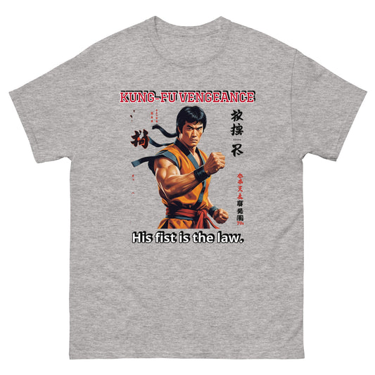 Kung-Fu Style T-Shirt mit klassischem Design
