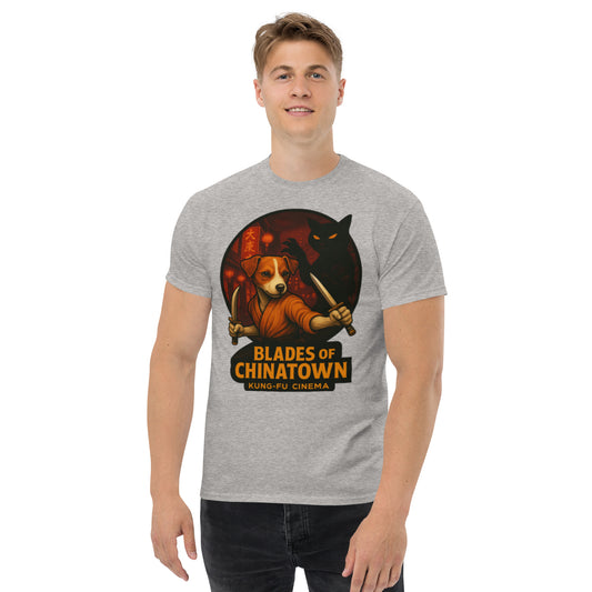 Kung-Fur Cinema Style T-Shirt mit tierischem Martial-Arts Design
