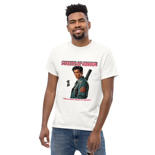 Bloodshed Style T-Shirt inspiriert von Action- und Horrorfilmen
