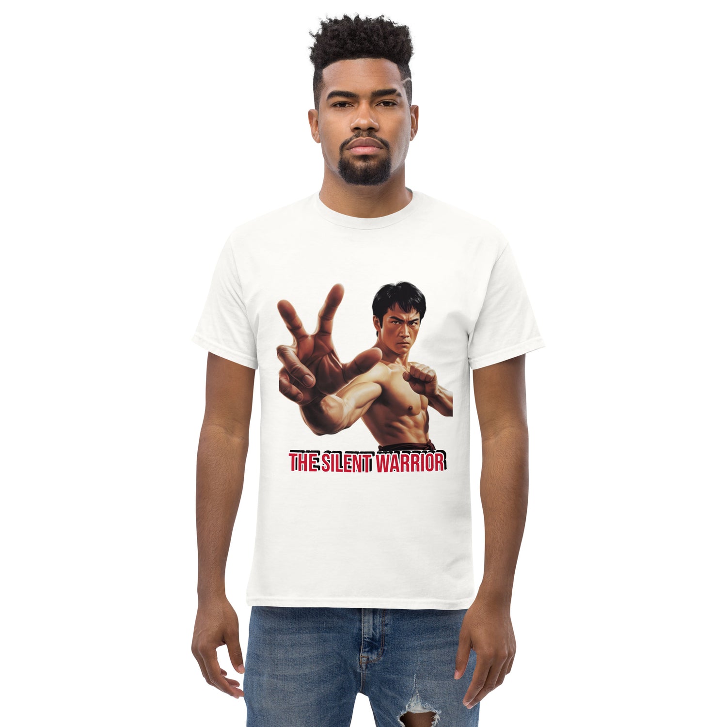 Kung-Fu Style T-Shirt mit klassischem Design
