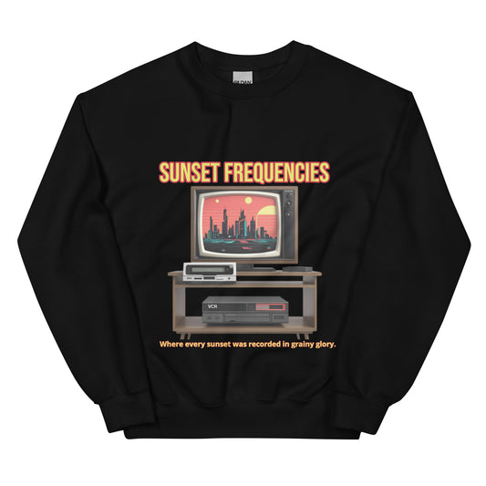 Synthwave Retro Sweater mit Neonfarben
