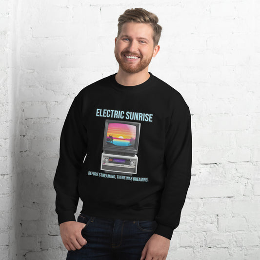 Synthwave Retro Sweater mit Neonfarben
