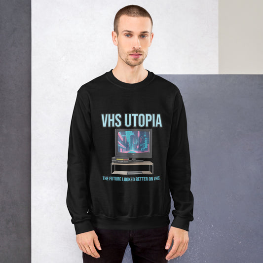 Synthwave Retro Sweater mit Neonfarben
