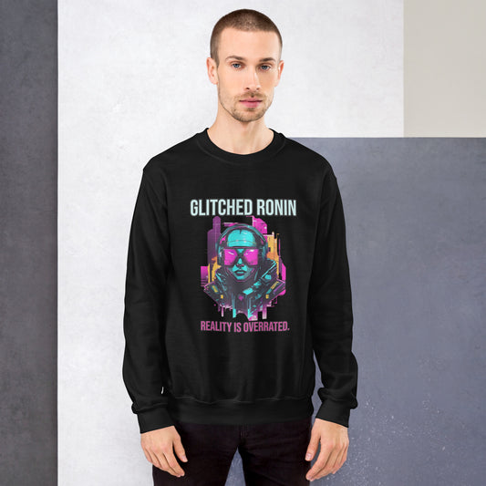 Synthwave Retro Sweater mit Neonfarben
