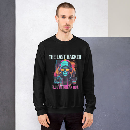 Synthwave Retro Sweater mit Neonfarben
