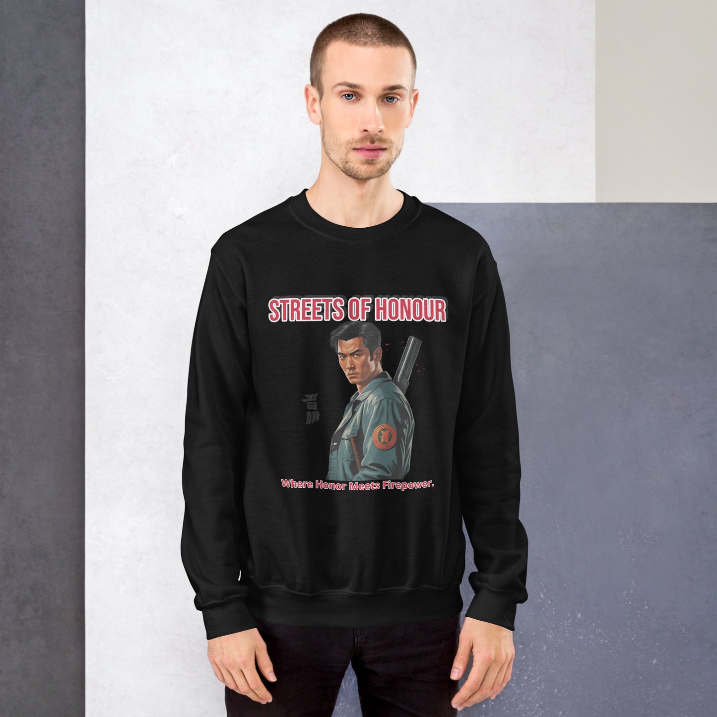 Bloodshed Style Sweater mit Horror-Elementen
