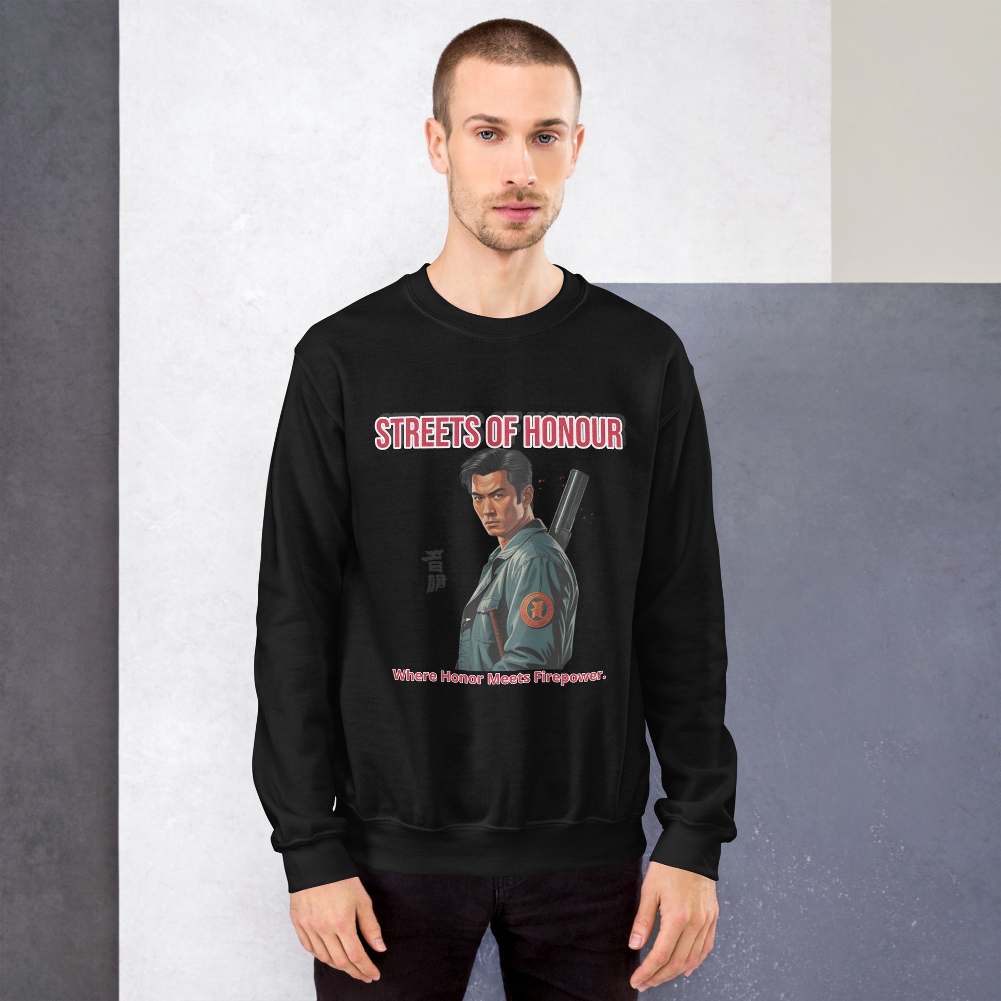 Bloodshed Style Sweater mit Horror-Elementen
