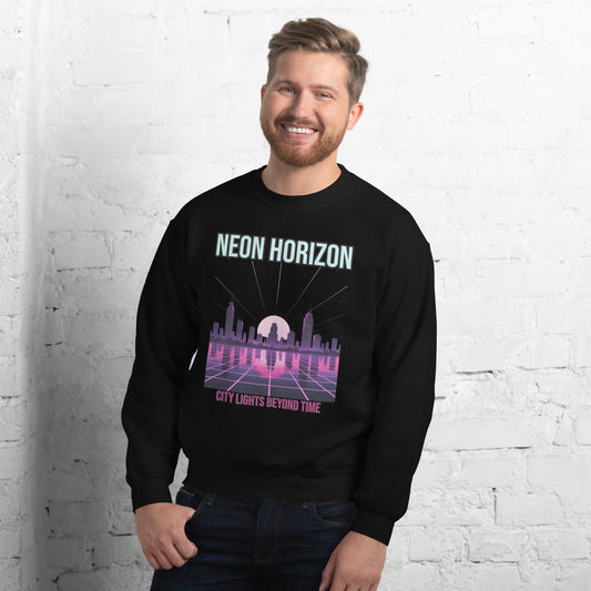 Synthwave Retro Sweater mit Neonfarben
