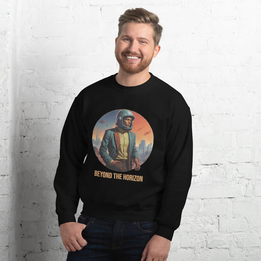 Space Age Sweater mit futuristischem Look
