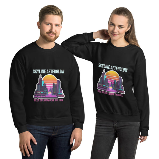 Synthwave Retro Sweater mit Neonfarben
