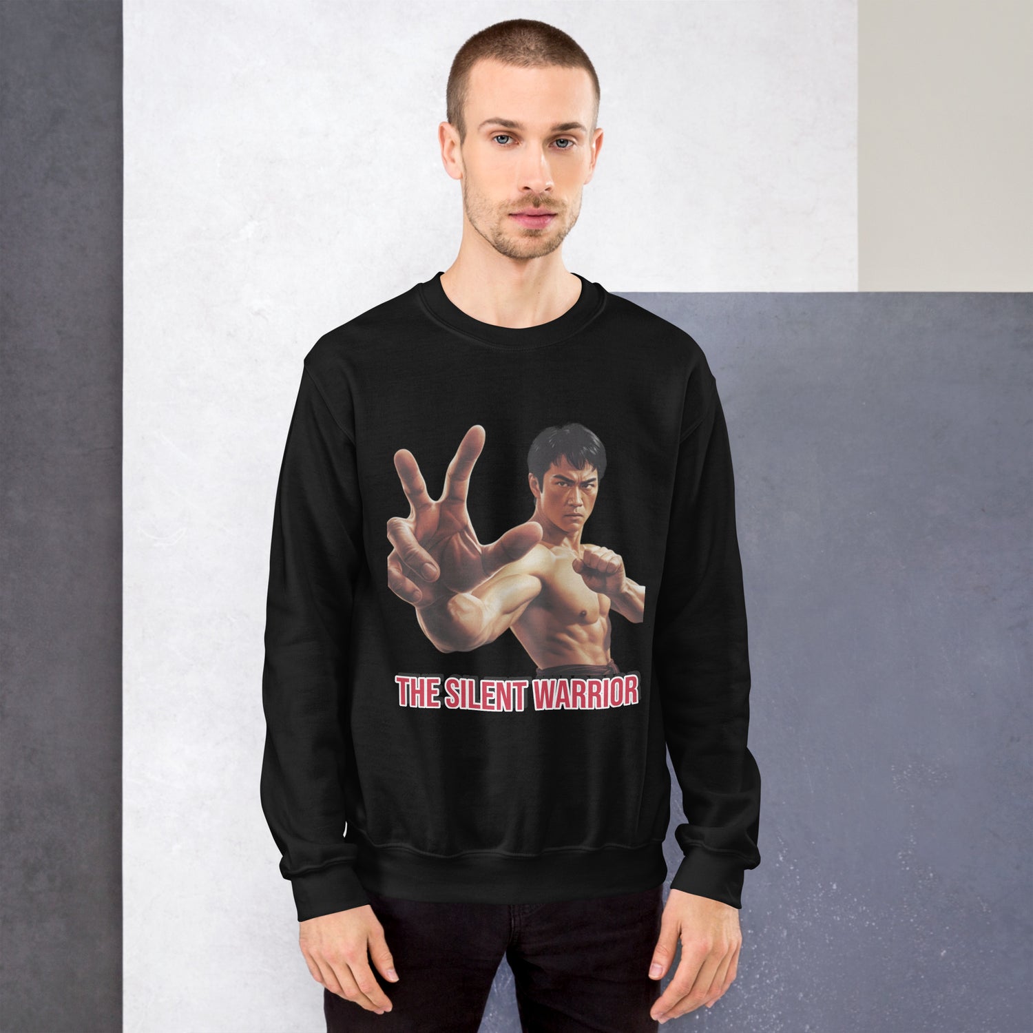 Kung-Fu Style Sweater mit klassischem Design
