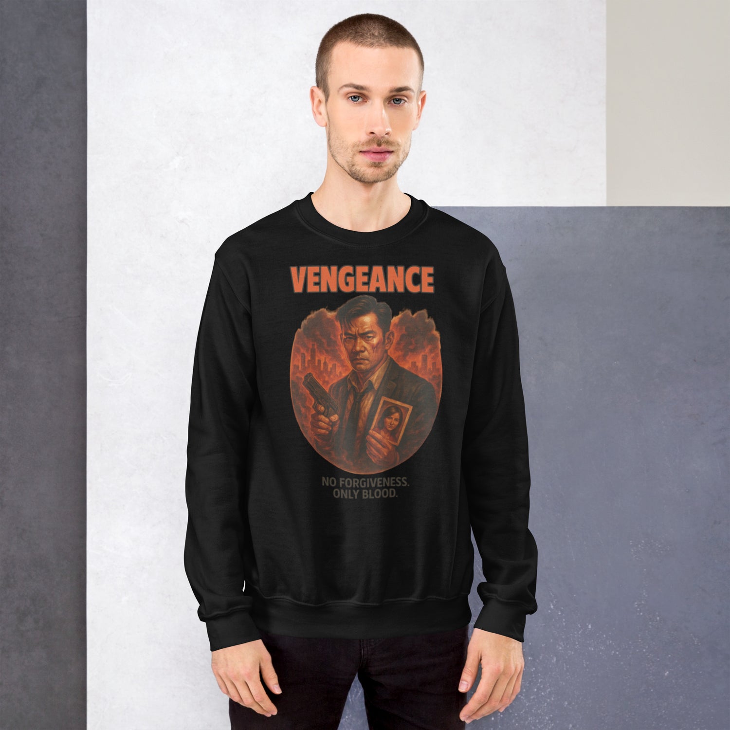 Bloodshed Style Sweater mit Horror-Elementen
