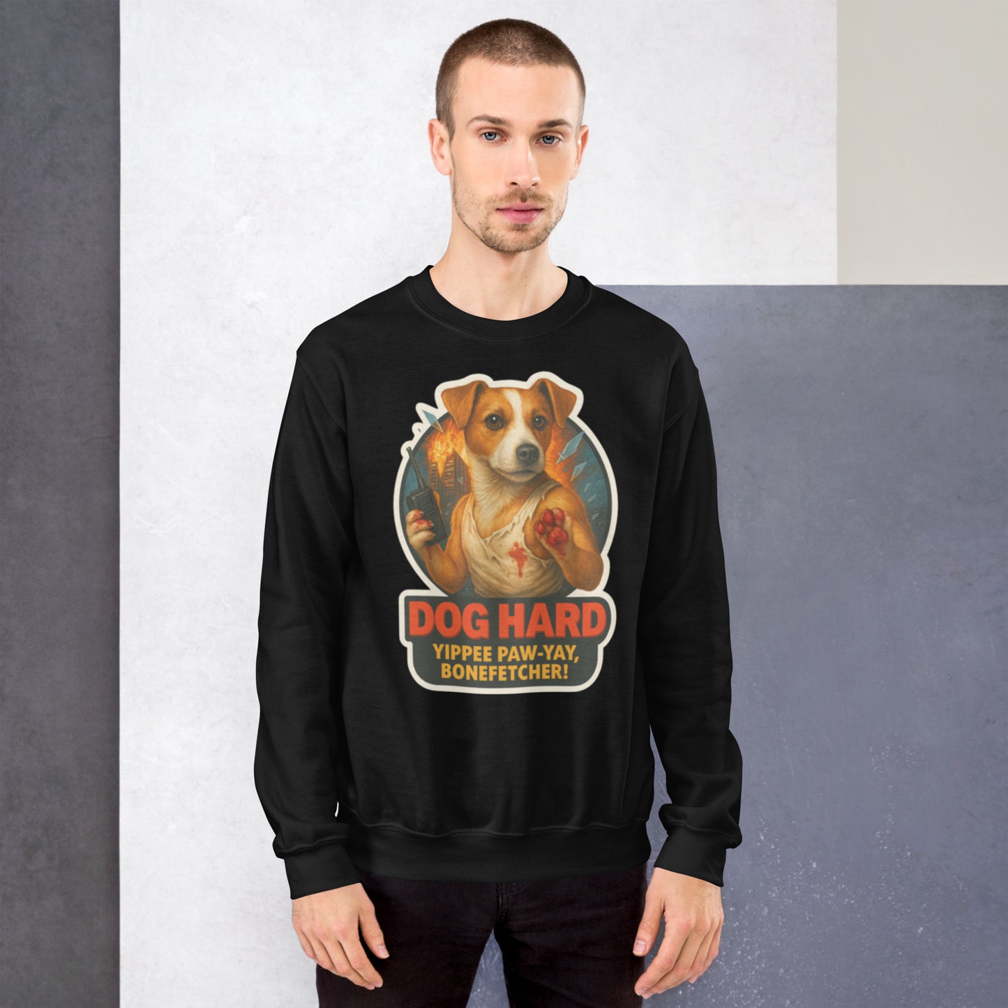 Animal Action Classics Sweater mit Retro-Actionhelden
