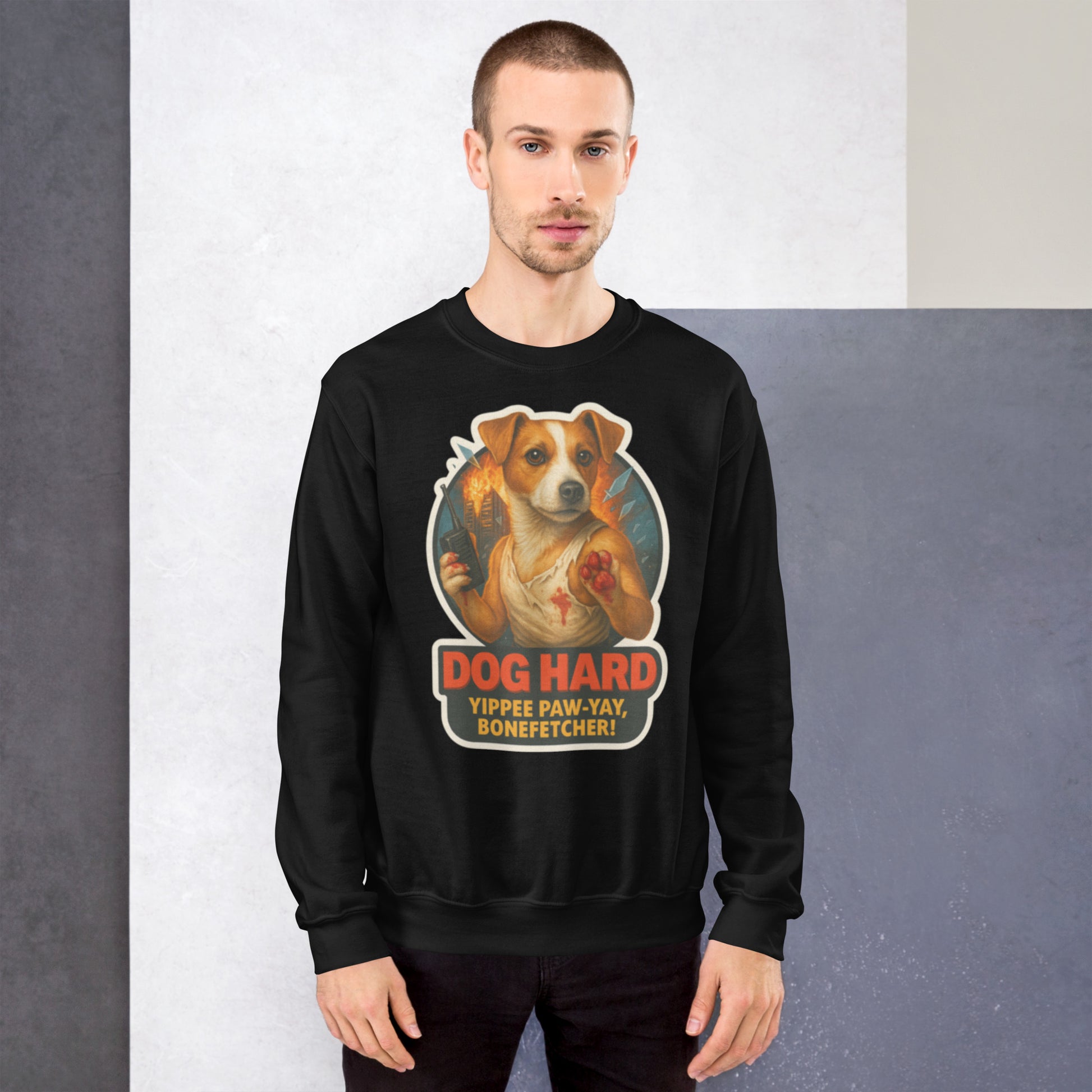 Animal Action Classics Sweater mit Retro-Actionhelden
