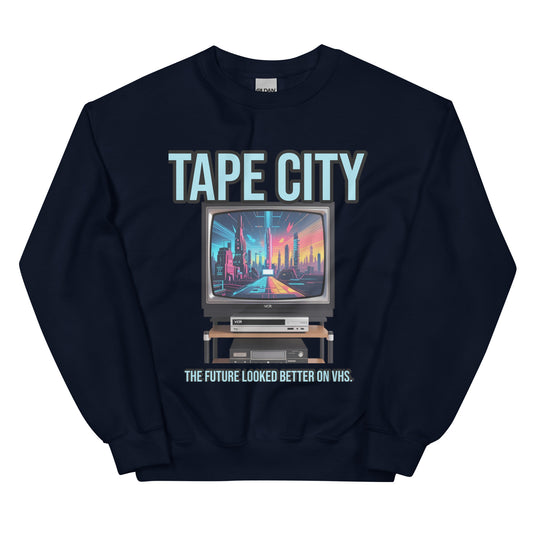 Synthwave Retro Sweater mit Neonfarben

