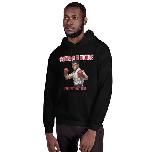 Kung-Fu Style Hoodie mit Retro-Charakter

