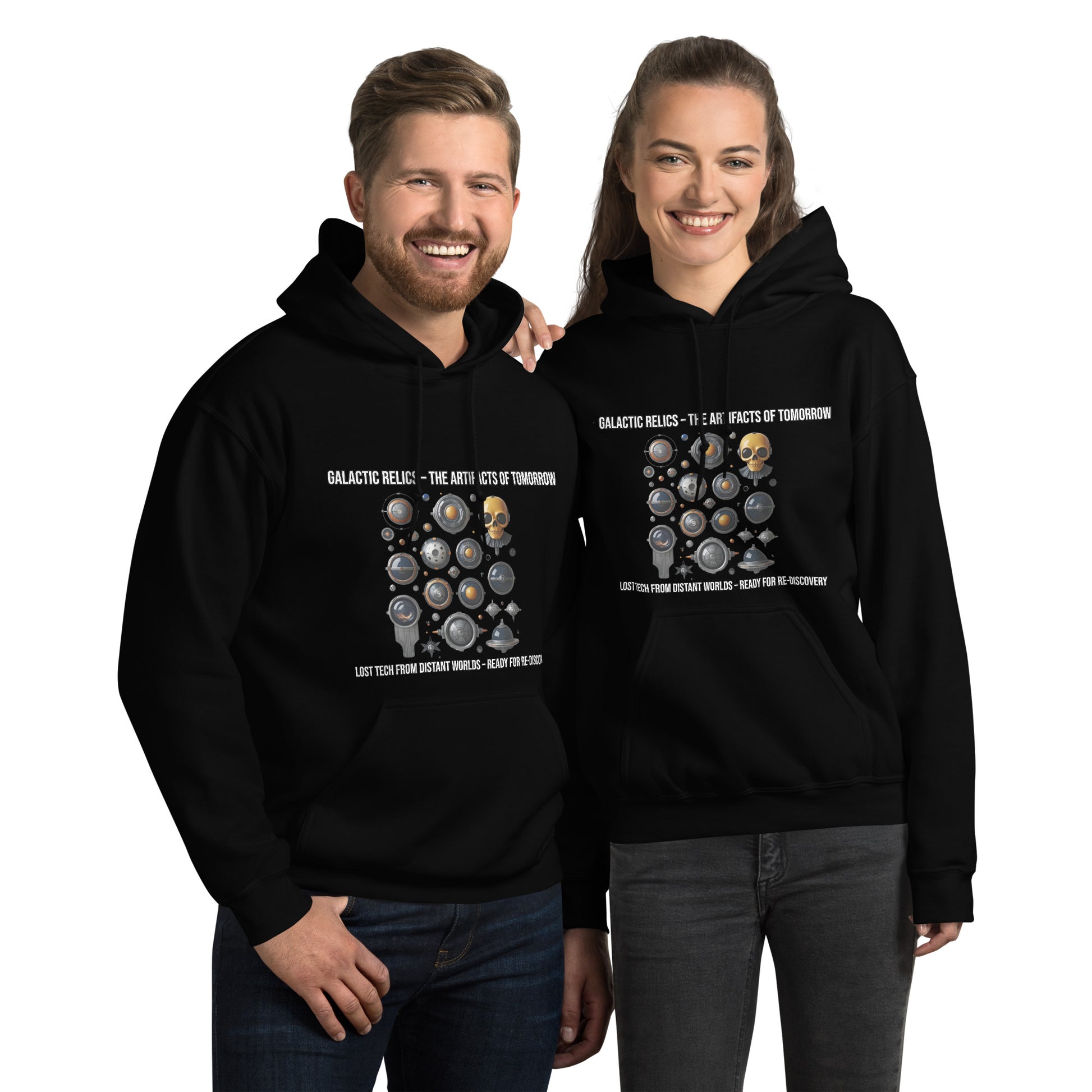 Futuristischer Hoodie im Space Age Look

