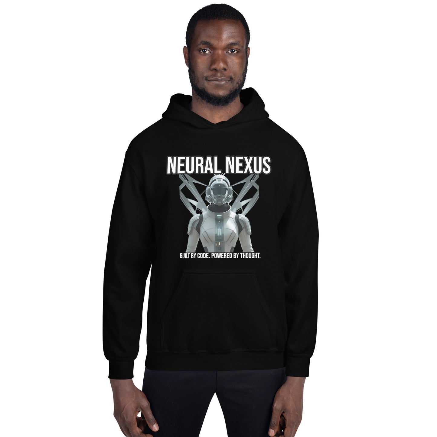Sci-Fi Hoodie mit Retro-Roboter
