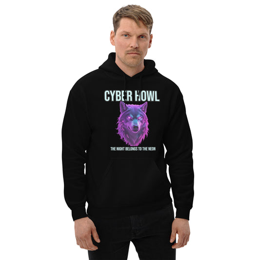 Synthwave Retro Hoodie mit Neonfarben und Retro-Motiven
