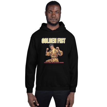 Kung-Fu Style Hoodie mit Retro-Charakter

