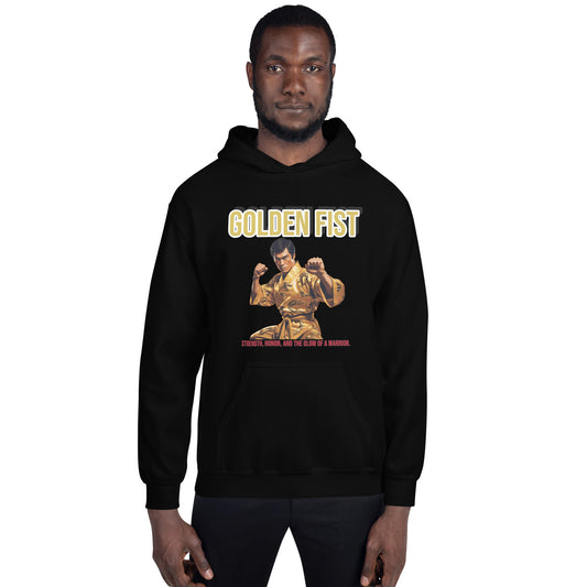 Kung-Fu Style Hoodie mit Retro-Charakter

