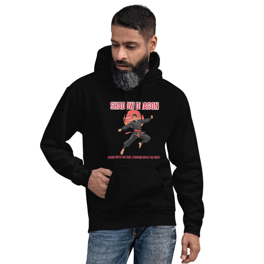Kung-Fu Style Hoodie mit Retro-Charakter
