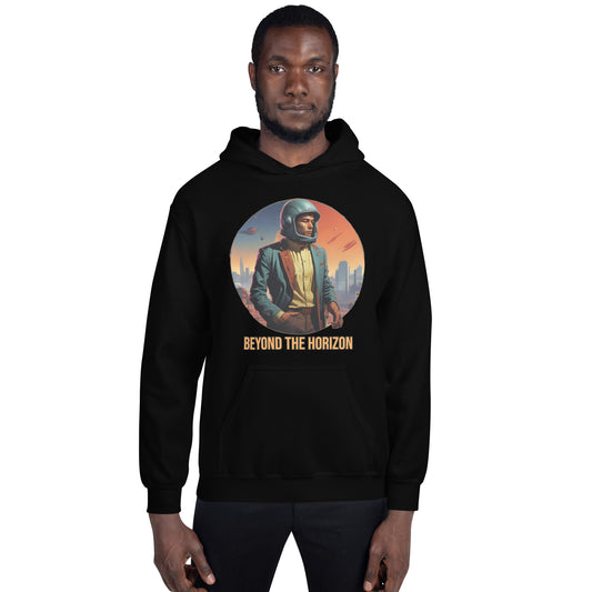 Futuristischer Hoodie im Space Age Look
