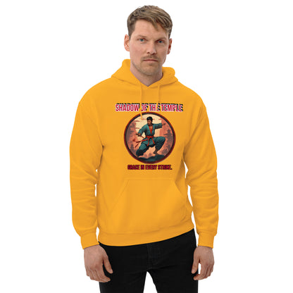 Kung-Fu Style Hoodie mit Retro-Charakter
