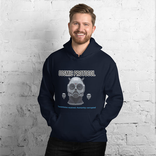 Sci-Fi Hoodie mit Retro-Roboter
