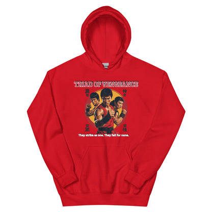 Kung-Fu Style Hoodie mit Retro-Charakter
