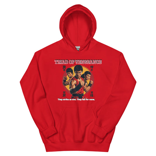 Kung-Fu Style Hoodie mit Retro-Charakter
