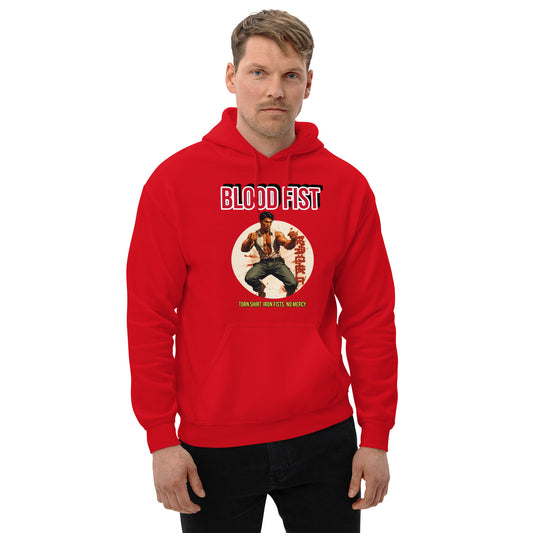 Kung-Fu Style Hoodie mit Retro-Charakter
